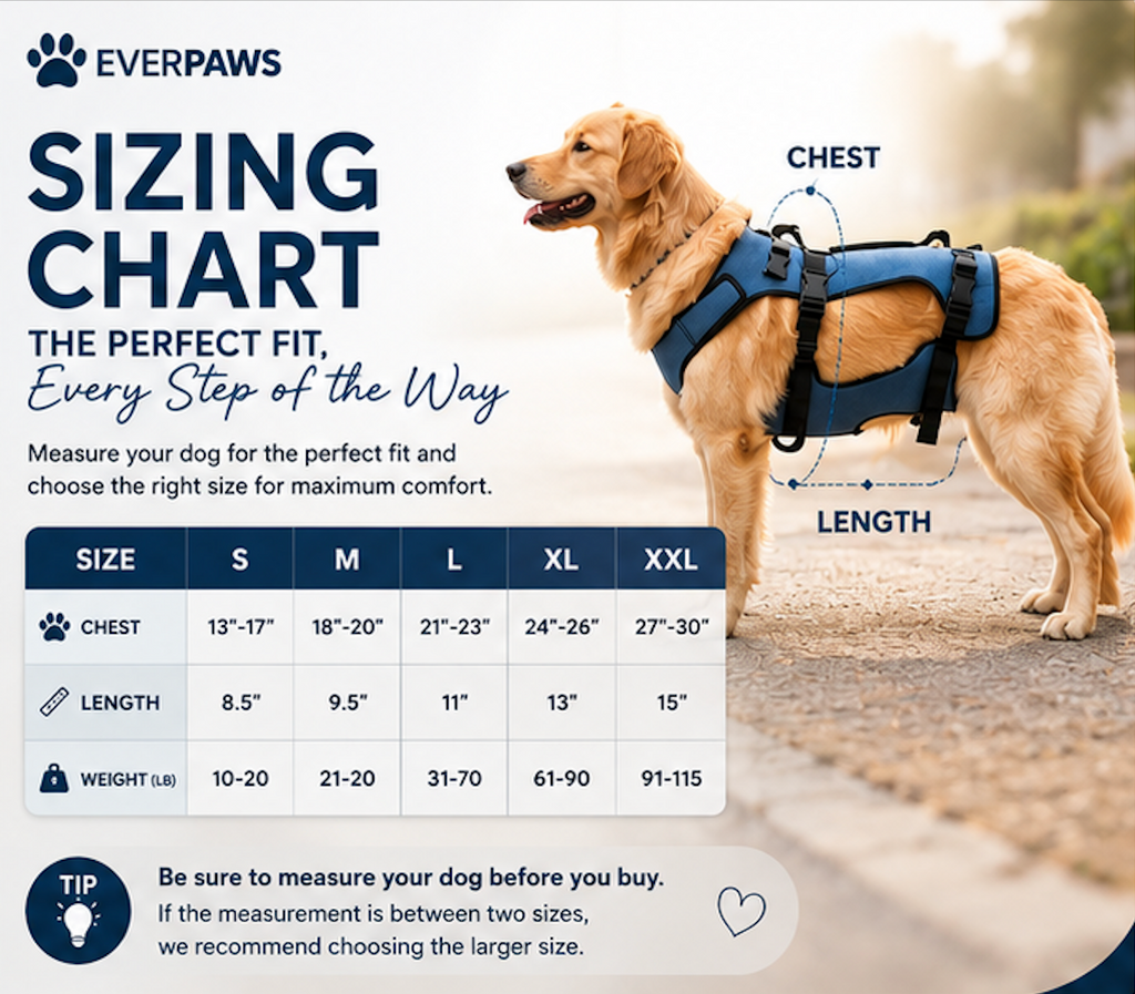 EverPaws Full Body Dog Lift Harness